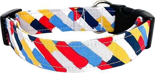 Vista 3 de New Wave in Red Stripe Dog Collar (Cat)