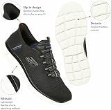 Skechers Men's Summits High Range Slip-in, Black/White, 8 UK - 5