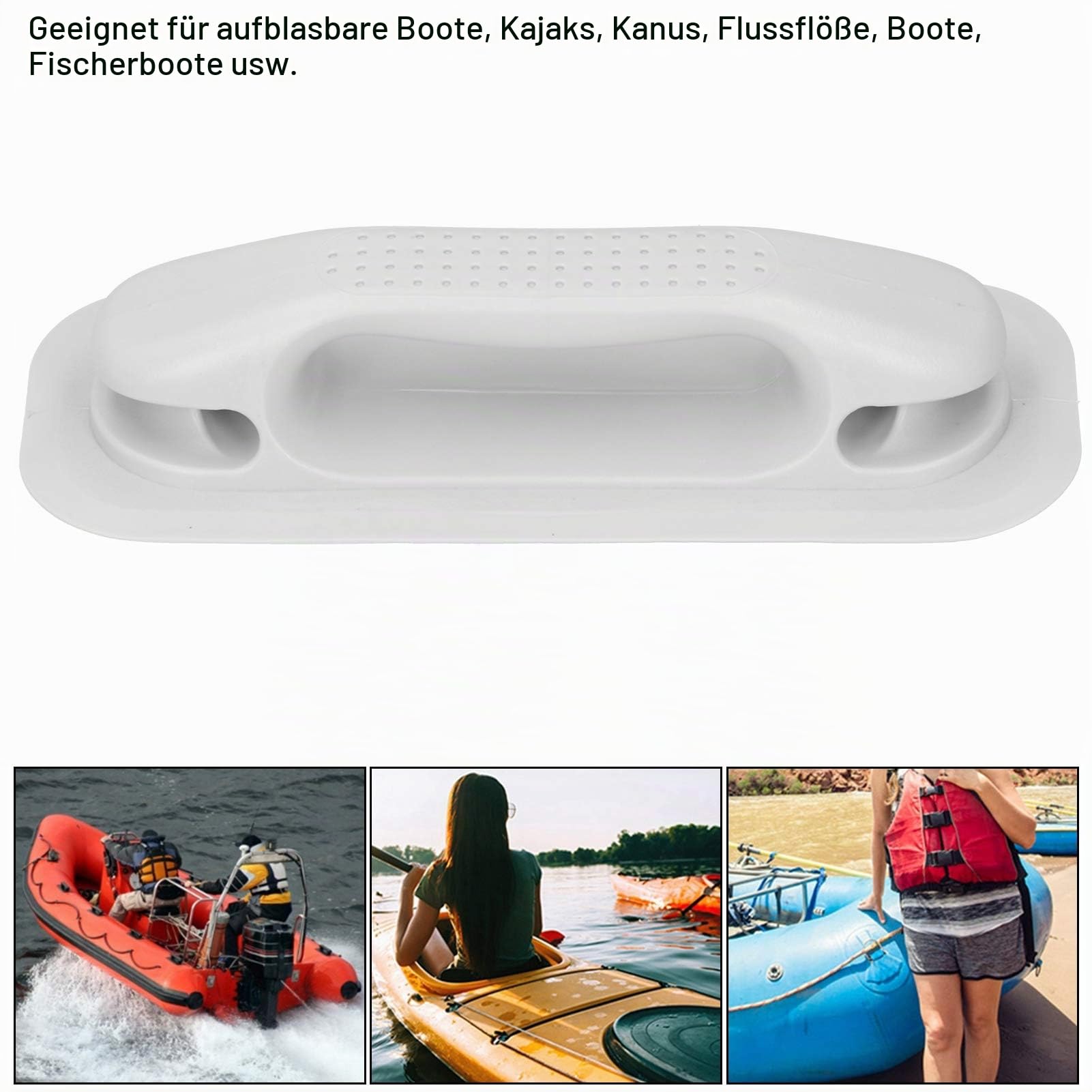 Schlauchboot Griffe, Robuste PVC Haltegriffe ohne Werkzeug Montage für Schlauchboot, Kajak, Kanu und Raft
