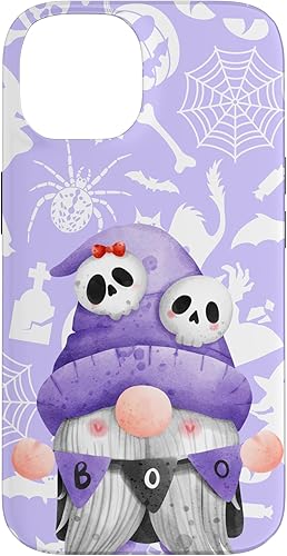 Miniatura 4 de Funda de acuarela para iPhone 13 Boo Gnome Halloween Purple Spooky Creepy Cute