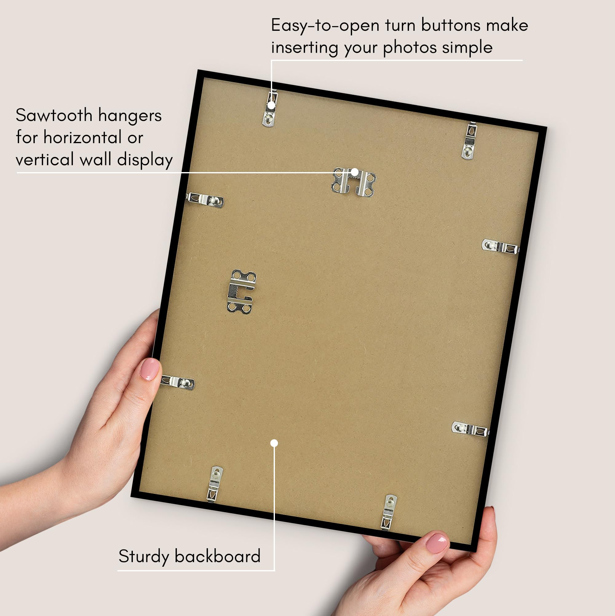13x19 Picture Frame Americanflat 13x16 Picture Frame - Slim Black Frame ...