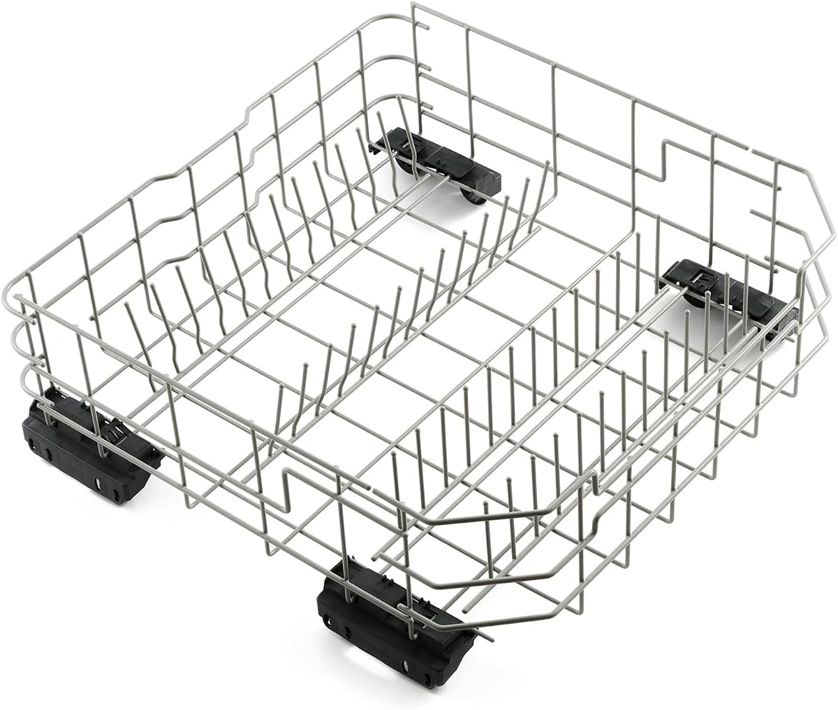 Allstare WD28X26099 WD28X34744 Dishwasher Rack Replacement for GE Dishwasher Parts Lower Dishrack WD28X24396 GDF510PSR3SS GDF510PSM0SS GDF535PSR0SS GE Dishwasher Bottom Rack Wheels Drawer Tray