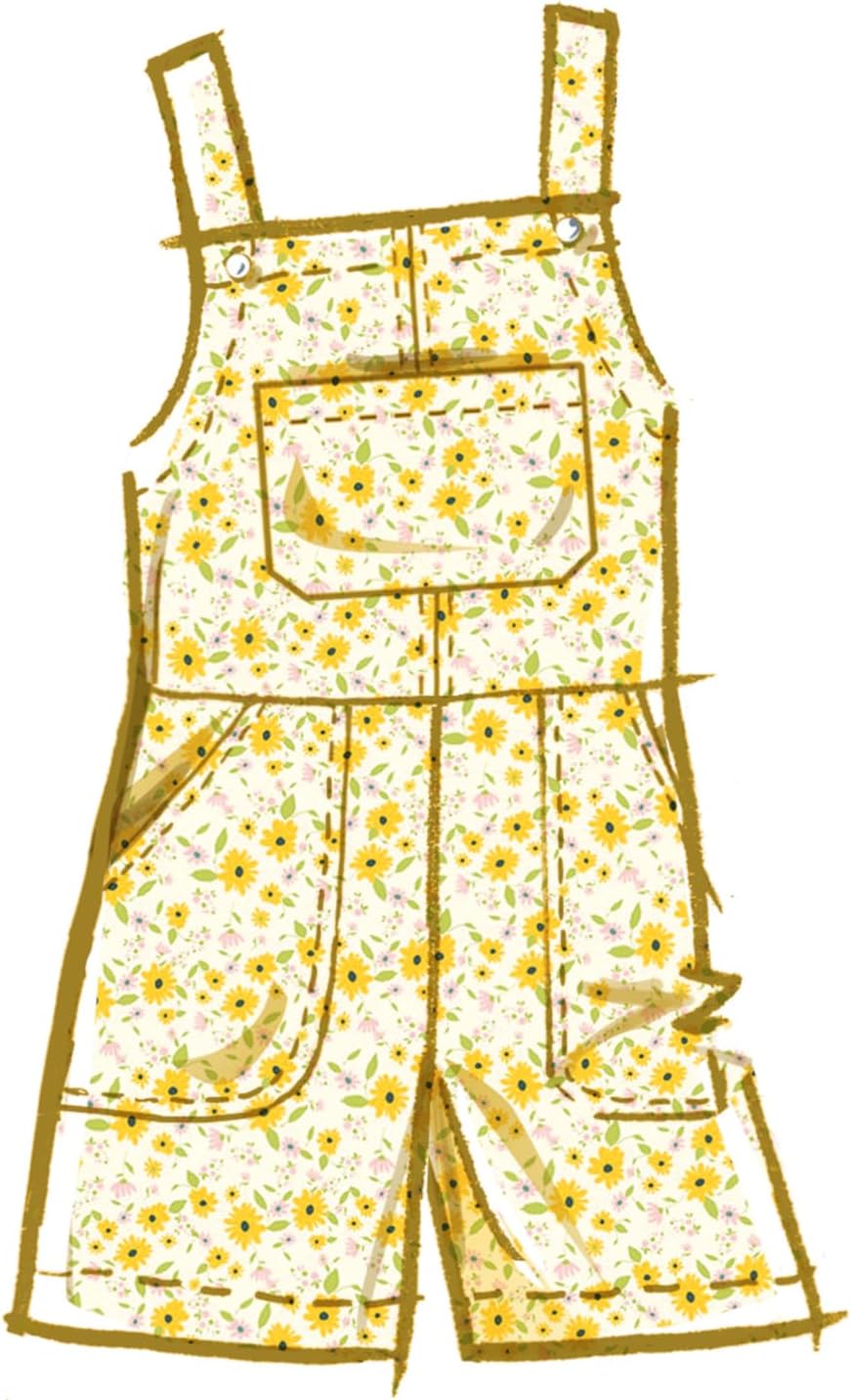McCall's M8489K5 Children's and Girls' Pinafore and Overalls Sewing Pattern Packet, Design Code M8489, Sizes 7-8-10-12-14