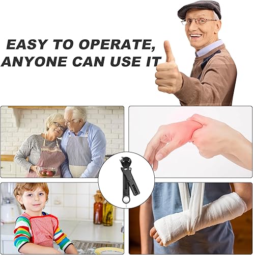 Miniatura 6 de Abrebotellas 7 en 1 y abrebotellas para personas mayores con artritis, manos débiles, abrelatas magnético retráctil múltiple, herramienta original