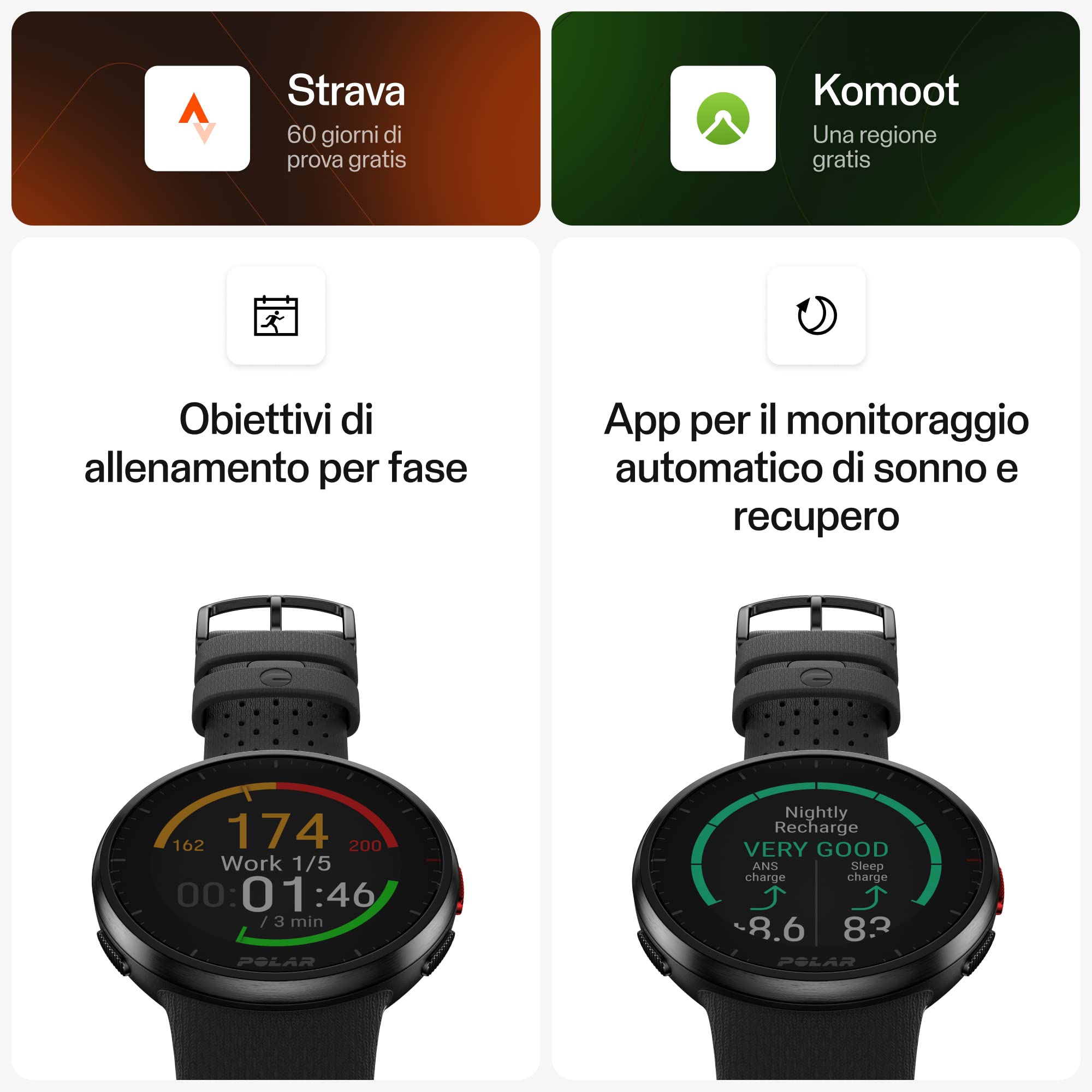 Polar Pacer Pro - Sportwatch con GPS avanzato, monitoraggio della FC dal polso, smartwatch per uomini e donne, Running Watch, monitoraggio del sonno e activity tracker