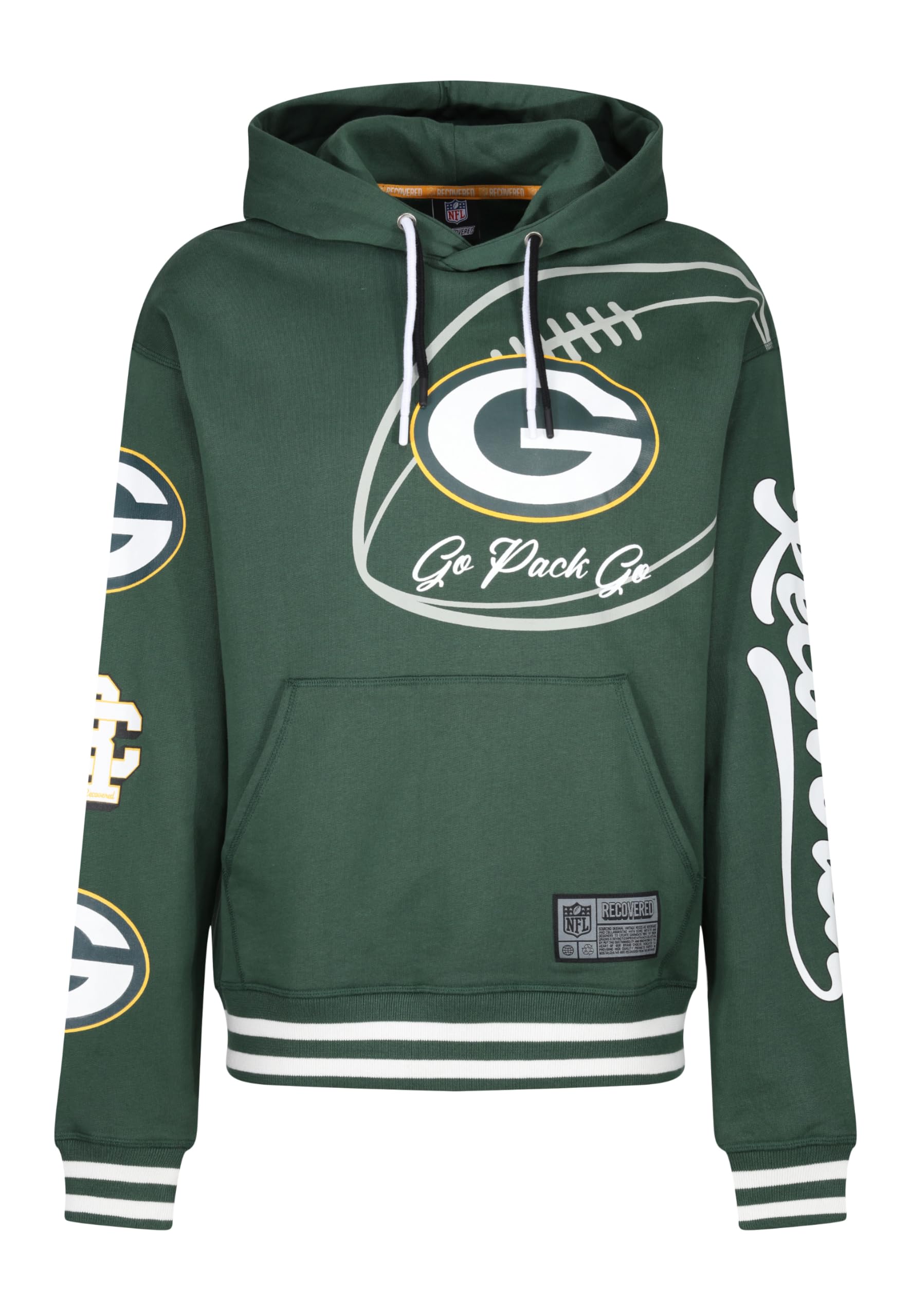 Recovered Unisex Green Bay Packers #35063 Green Bay Packers Nfl Go Packers Hoody Green