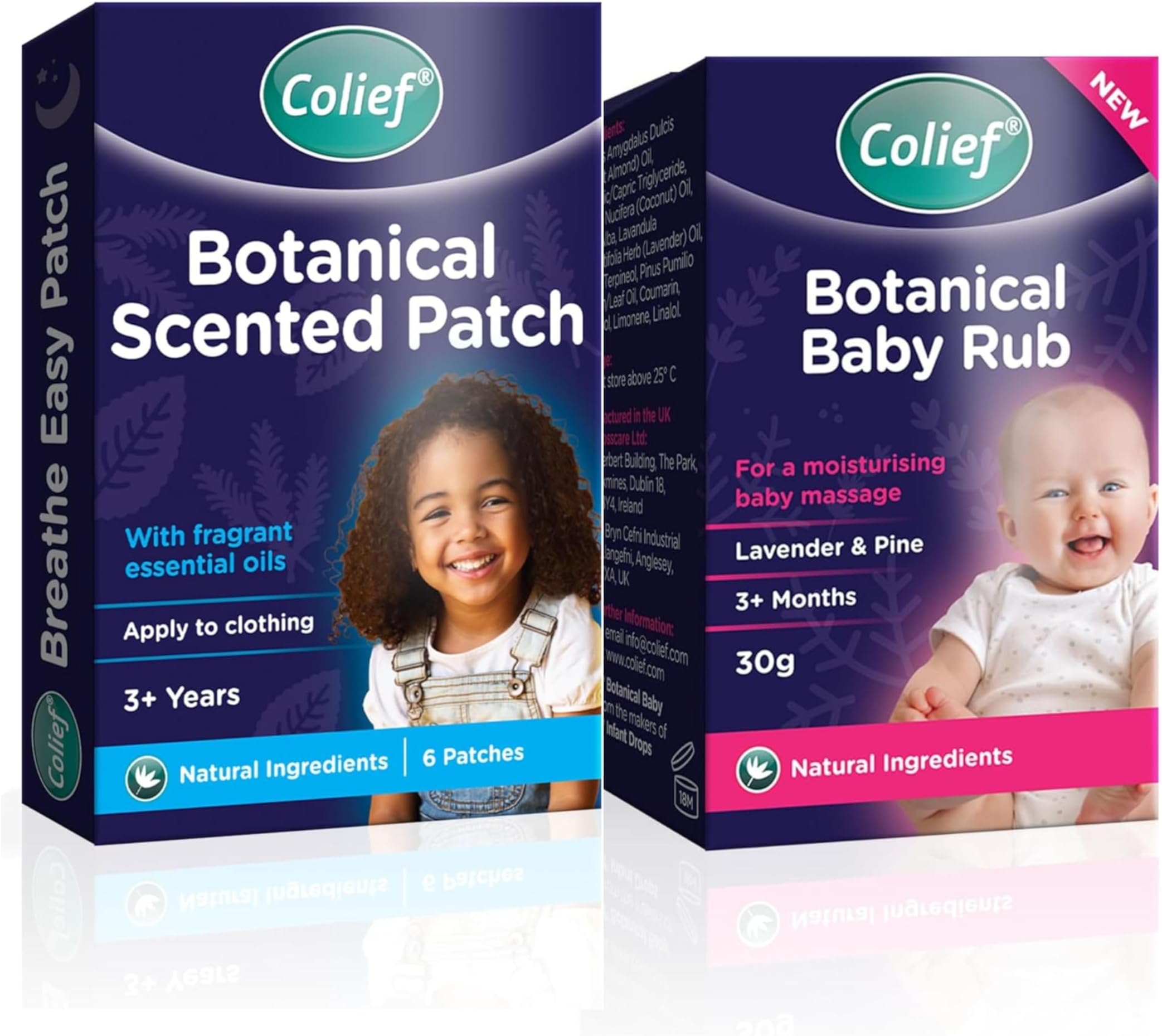 Botanical Baby Rub & Botanical Patches Bundle | Soothing Chest and | Decongestant Solution for Breathing, Clear