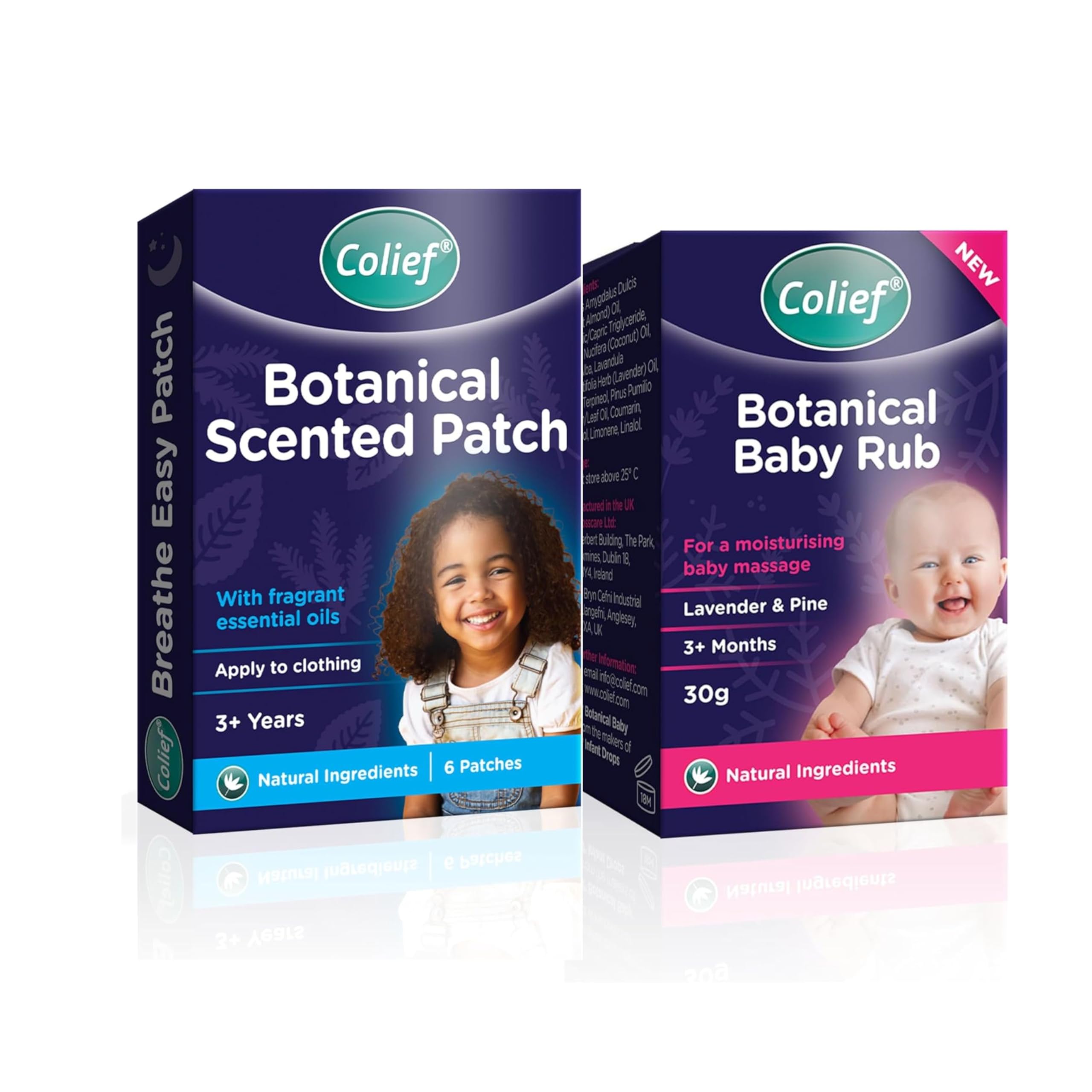 Botanical Baby Rub & Botanical Patches Bundle | Soothing Chest and | Decongestant Solution for Breathing, Clear