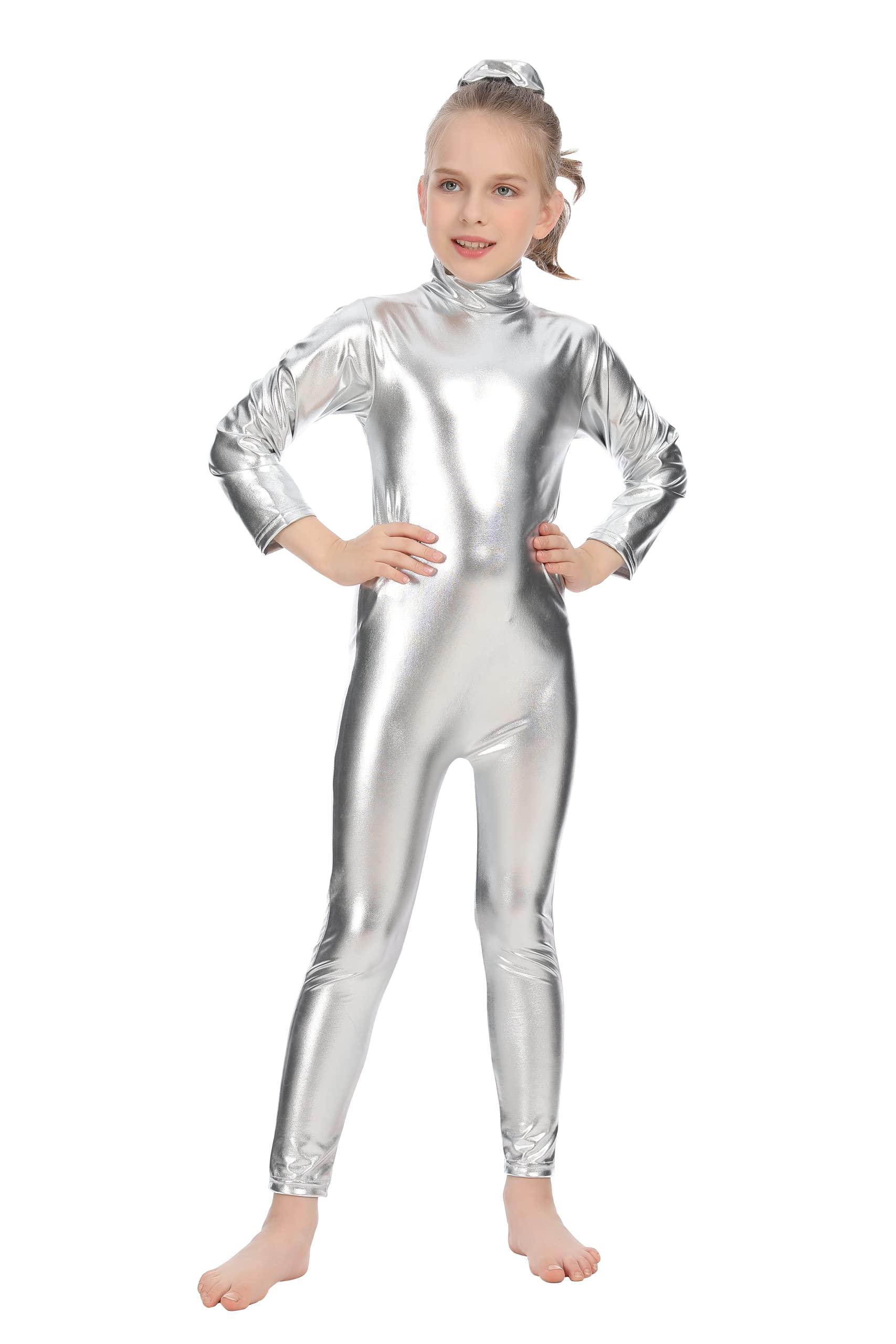 Carnavalife Leotardo Body Nude para Ballet Manga Larga Cremallera Niña 1-12 años