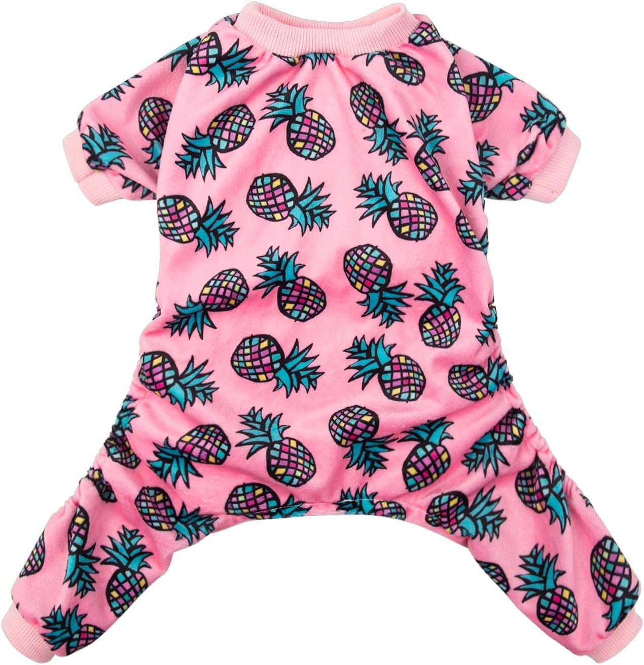 CuteBone Pineapple Dog Pajamas Cute Cat Clothes Pet Pjs Onesie, Small P51S