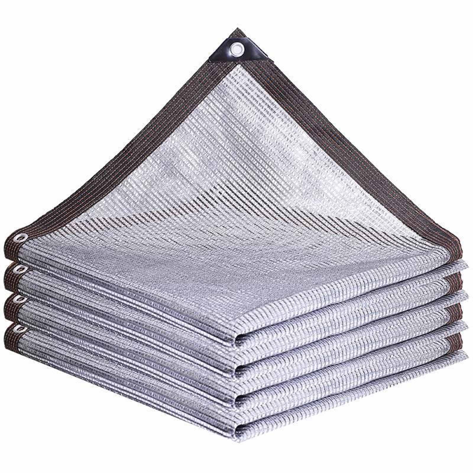 WQPMNYG Aluminum Foil Shade Net 55% UV Protection Breathable Sun Sail for Garden Fence Balcony & Courtyards AntiAging 3.0x14.0m (9.8'x45.9')