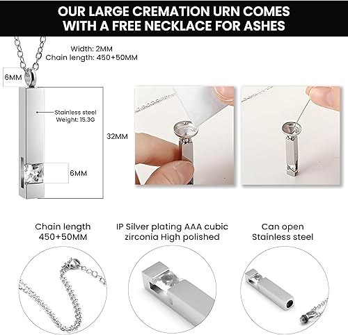 Miniatura 2 de LIFAG Hummingbird Urns for Your Beloved Departee - Quality Urns for Ashes Adult Male and Female - Aesthetic Urns for Human Ashes Adult Female - Urns