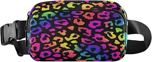 Riñonera con patrón de lunares rojos y blancos para mujeres y hombres, cangurera pequeña, bolsa cruzada para exteriores, senderismo, correr, viajes,