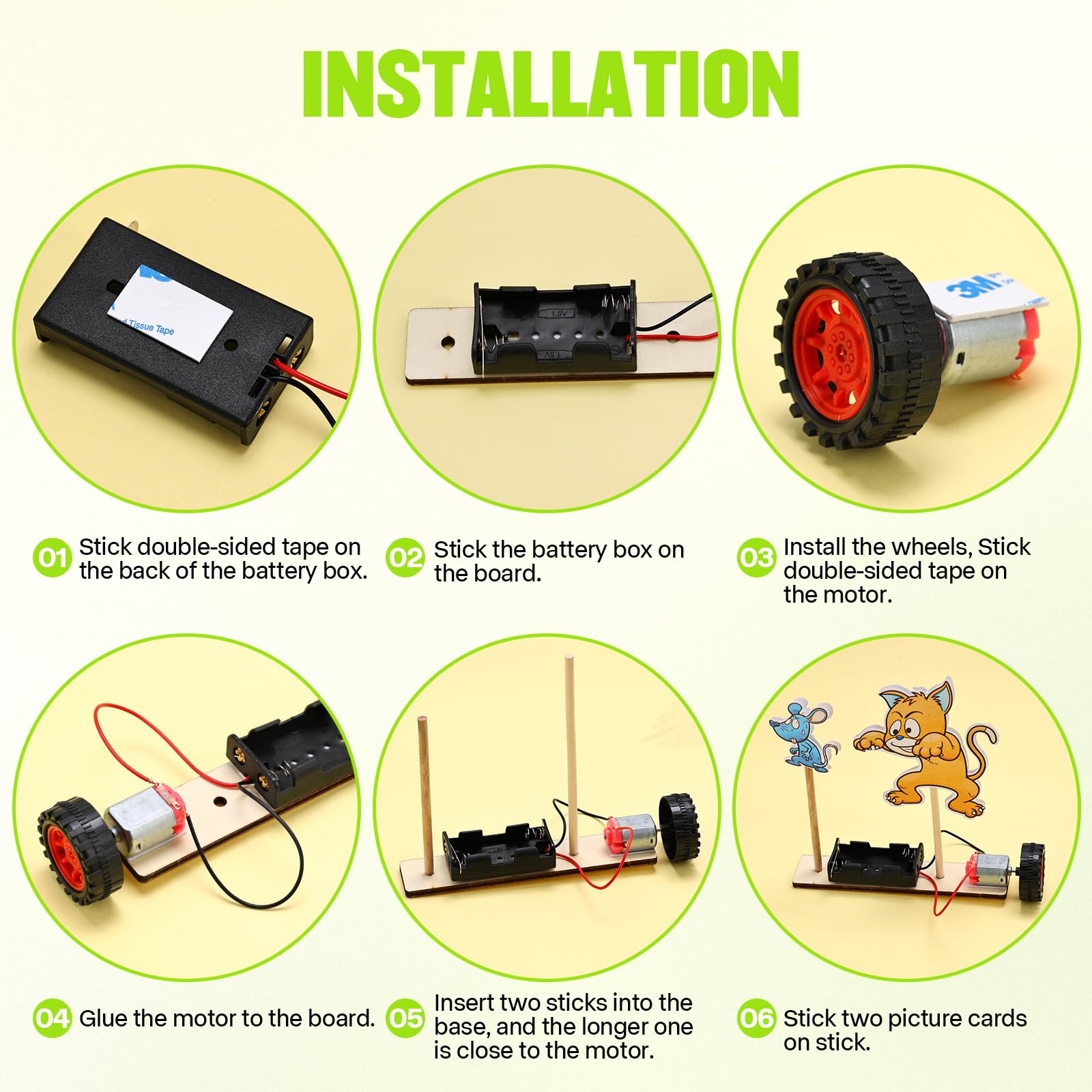Kit STEM Maison éolienne Solaire 3D - Puzzle Bois à Construire Pour Enfants 8-12 Ans