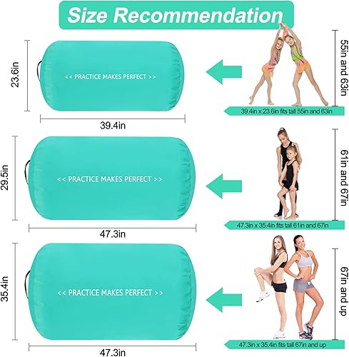 Miniatura 4 de VOFiTNY Barril inflable de gimnasia de aire para rodillos octágonos, rodillo de espalda para el hogar, gimnasio