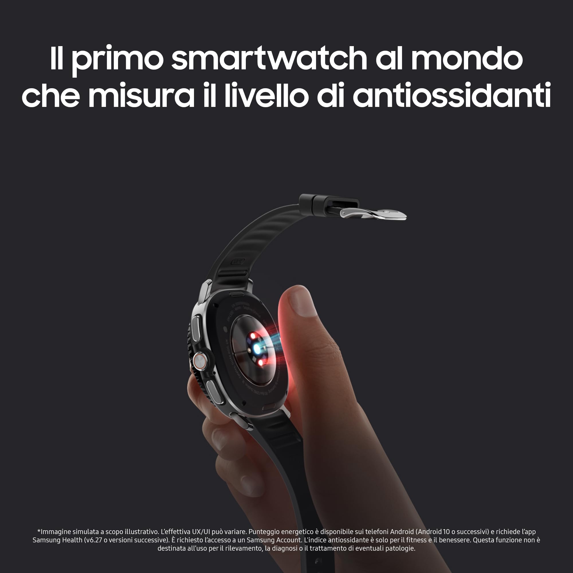 Samsung Galaxy Watch8 Classic (Black, BT, 46mm) Smartwatch Galaxy AI, Design Resistente agli Urti, Ghiera Girevole, Processore 3nm, Monitoraggio Attività Fisica e Sonno, One UI 8 [Versione Italiana]