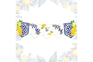 Adorable Lemon Bridal Shower Decorations Miss to Mrs Sign