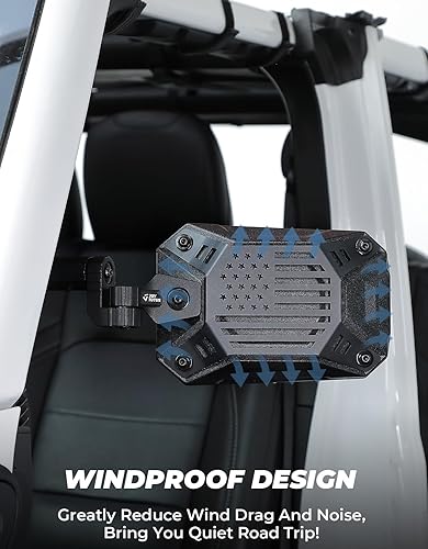 Miniatura 7 de JOYTUTUS Espejos para puertas compatibles con Wrangler JLJLU 2018-2023 y Gladiator JT, espejos laterales JL con adaptador de bola, visión más