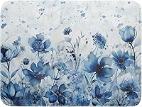 Vista 8 de Tapete de secado de platos con diseño de pájaro rojo de Feliz Navidad, absorbente y de secado rápido, protector para encimera de cocina, 18 x 24