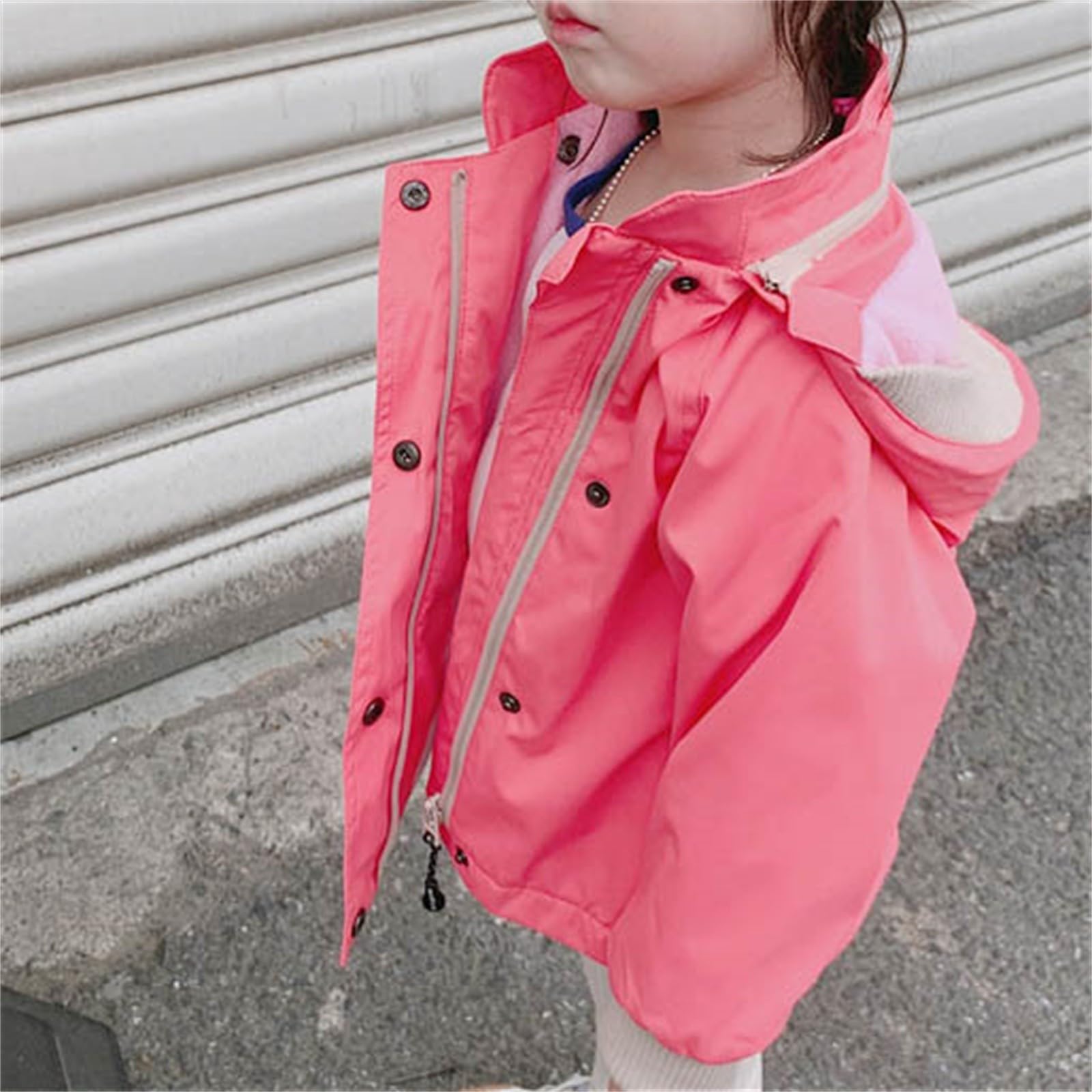 FGUUTYM Chaqueta cálida de invierno para niños pequeños, ropa exterior con flores, capucha, cremallera, ropa exterior acolchada para niñas o camiseta sin vientre