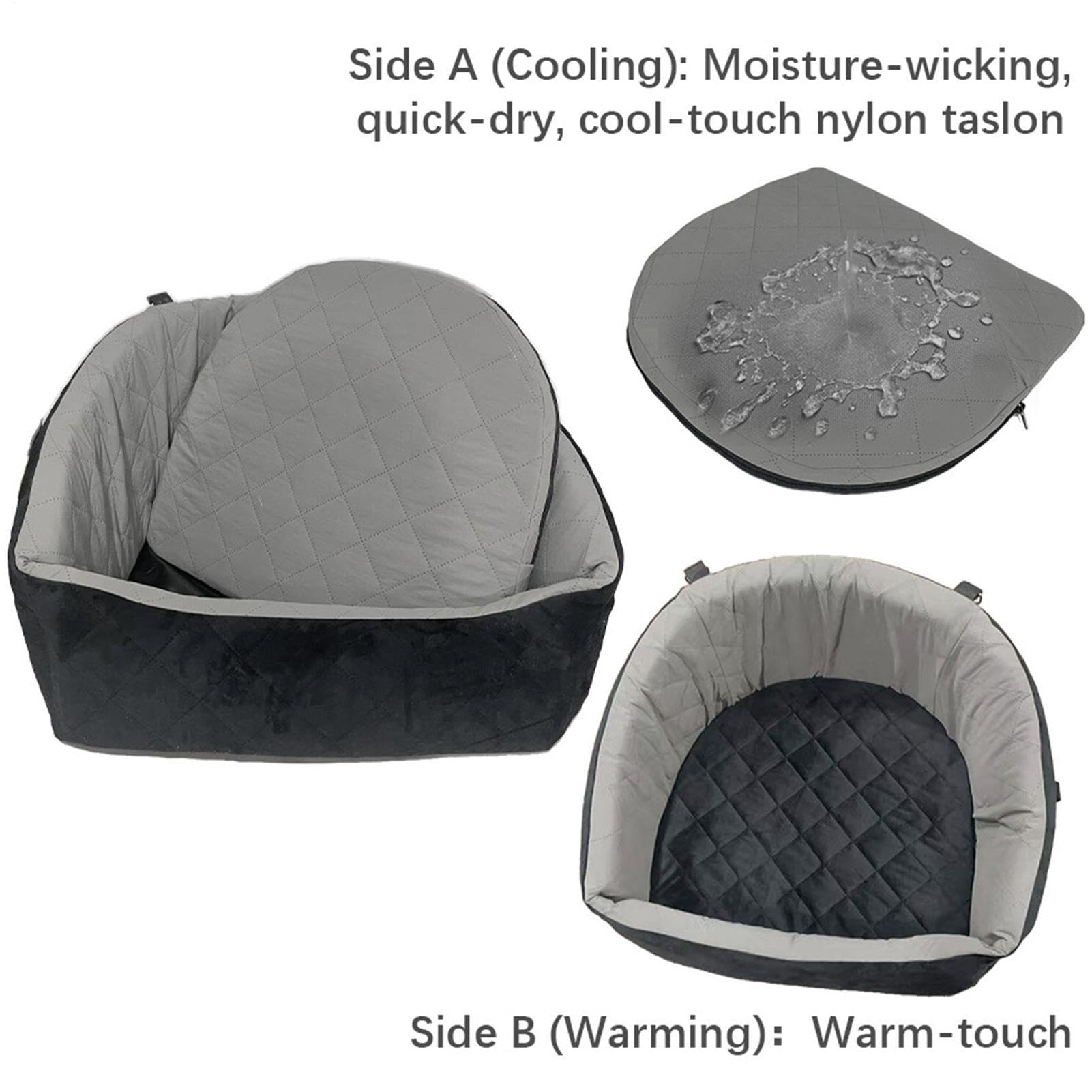 Asiento De Coche Para Mascotas Impermeable con Cinturón de Seguridad para | Cama de Viaje para Perro en Coche para Cachorro Gato Mascota Pequeña Mediana SUV Berlina Furgoneta Vehículo