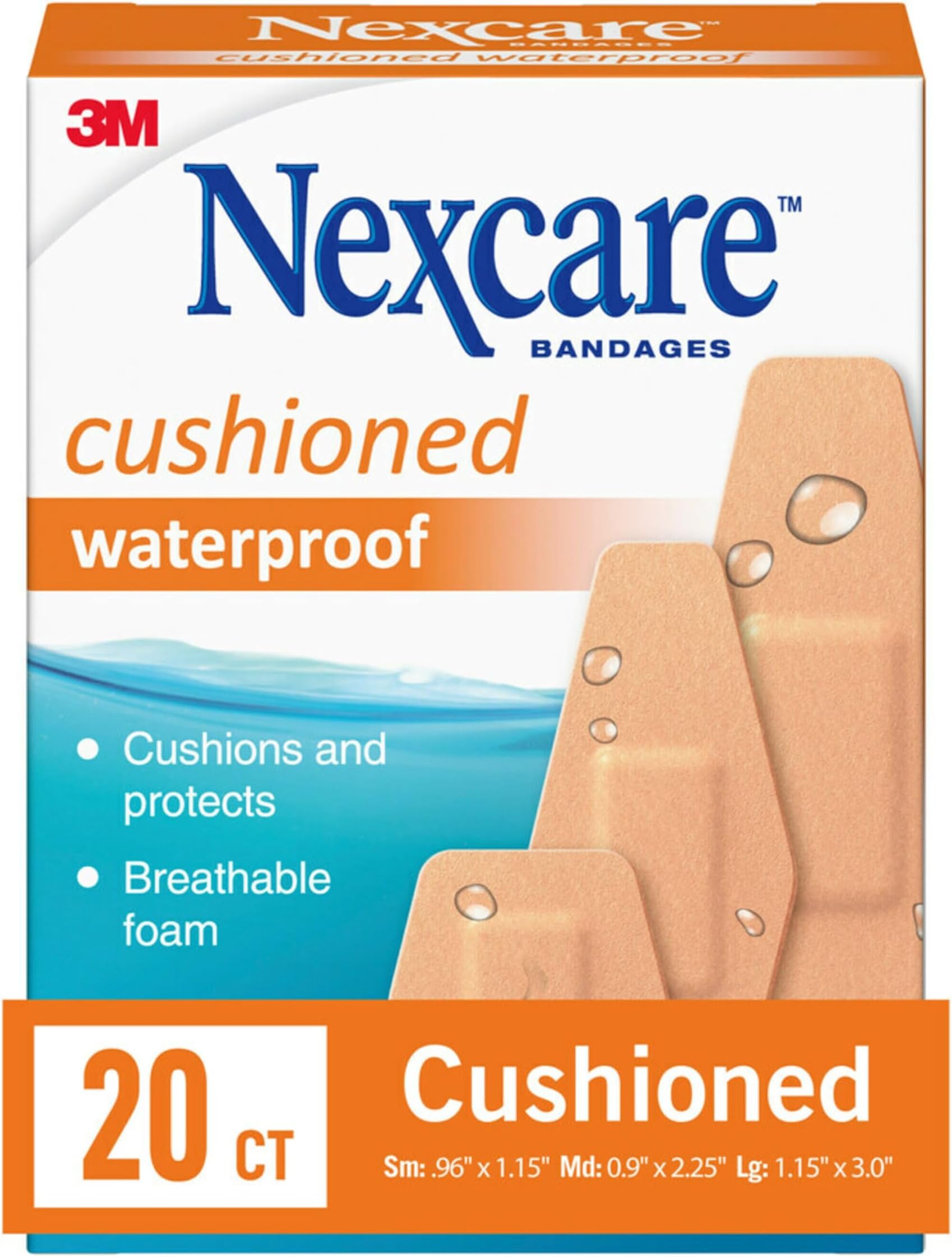 Cushioned Waterproof: Assorted / 20-Count (Tan) / 20 Count