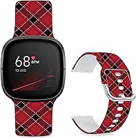 Vista 8 de Correas de reloj de dibujos animados con estampado floral compatibles con Fitbit Versa 4/Versa 3/Fitbit Sense 2/Sense Band de silicona suave