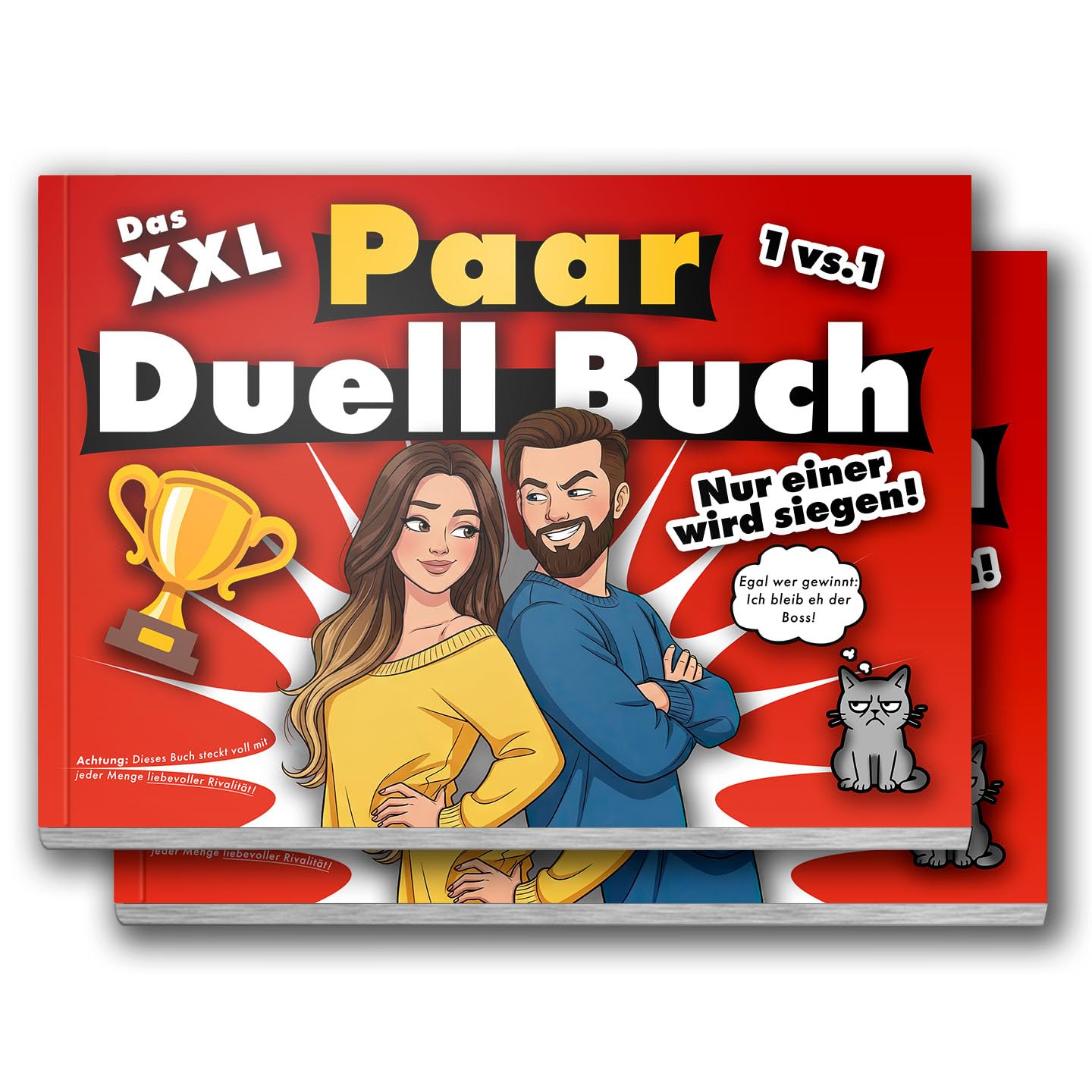 Das XXL Duell-Buch für Paare | Lustige Spiele für Deinen Partner & Dich | Mit Couple Challenges zum Lachen, Wundern, Necken & näher Zusammenfinden, Tolles Geschenk: Jahrestag, Hochzeit, Date-Night (2)