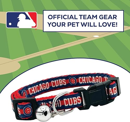 Miniatura 87 de MLB CAT Collar de satén de Los Angeles Angels, collar de equipo de béisbol para perros y gatos. Un collar de gato brillante y colorido con colgante