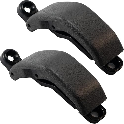 Reemplazo del pestillo de la ventana trasera para Toyota Hilux 4Runner 1989-1997, color gris oscuro, 2 unidades.