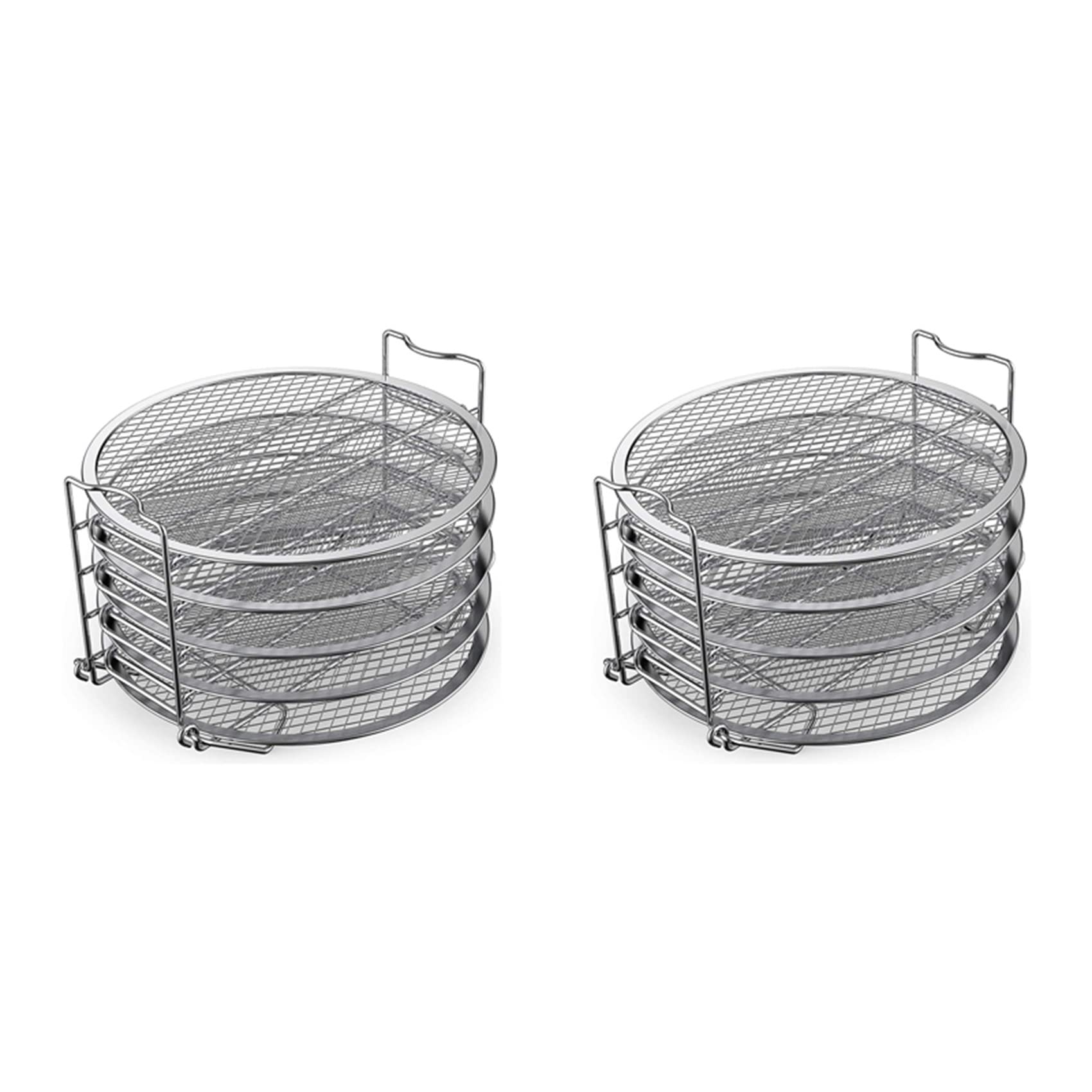 Hndhbfgrt 2X Dehydrator Rack Stainless Steel Stand Accessories Compatible with for Foodi Pressure Cooker And Air Fryer 6.5