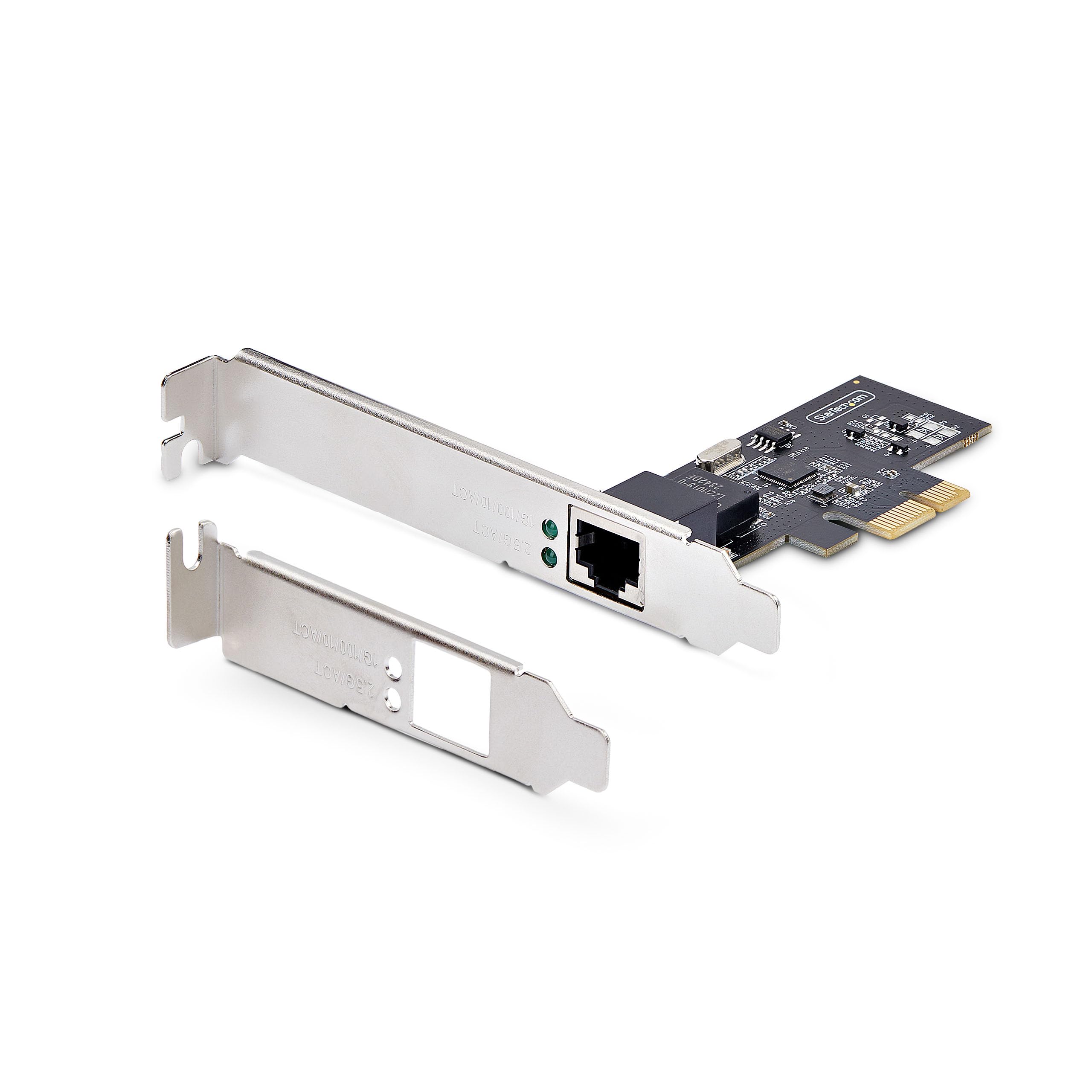 StarTech Scheda di Rete PCIe 1 Porta 2,5Gbps NIC (PR12GI-NETWORK-CARD) | Scheda di Interfaccia Ethernet Multi-Gigabit, Compatibile con Windows e Linux