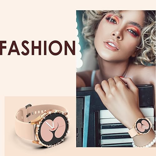 Miniatura 7 de Simpeak Paquete de 5 protectores de pantalla de 1.575 pulgadas (1.575 in) compatibles con Galaxy Watch 4 de 1.575 pulgadas, funda protectora de