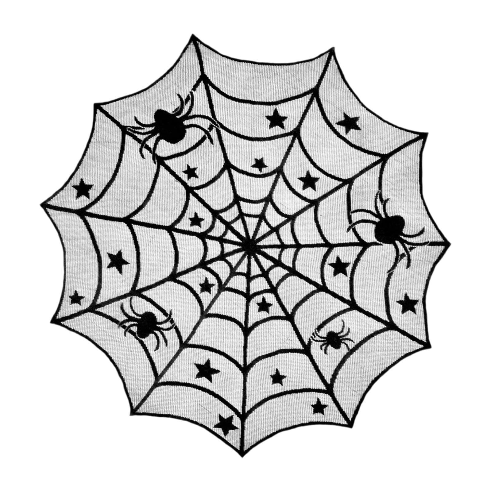 NIVAA Halloween Tablecloth Table Runner Gothic Cobweb Table Cloth for Dinner Table-image-47