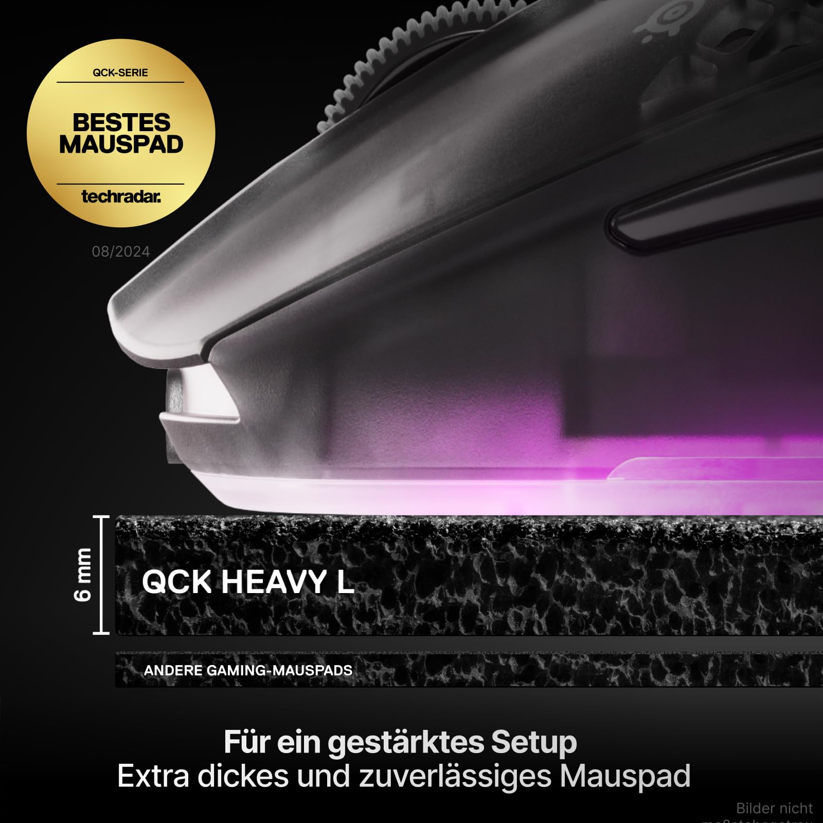 SteelSeries QcK heavy Mauspad schwarz