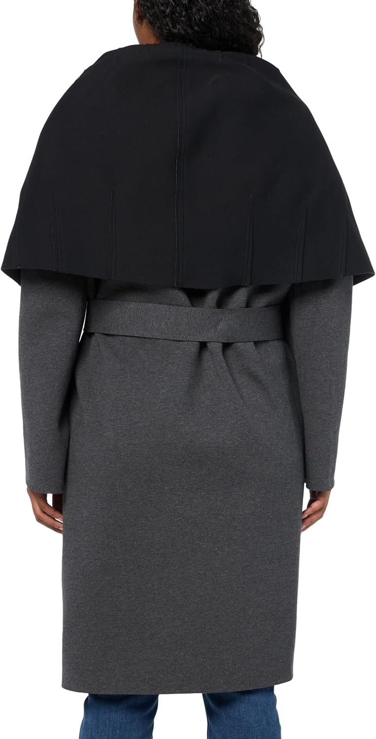 Norma Kamali Women's Shawl Collar Coat Reversible