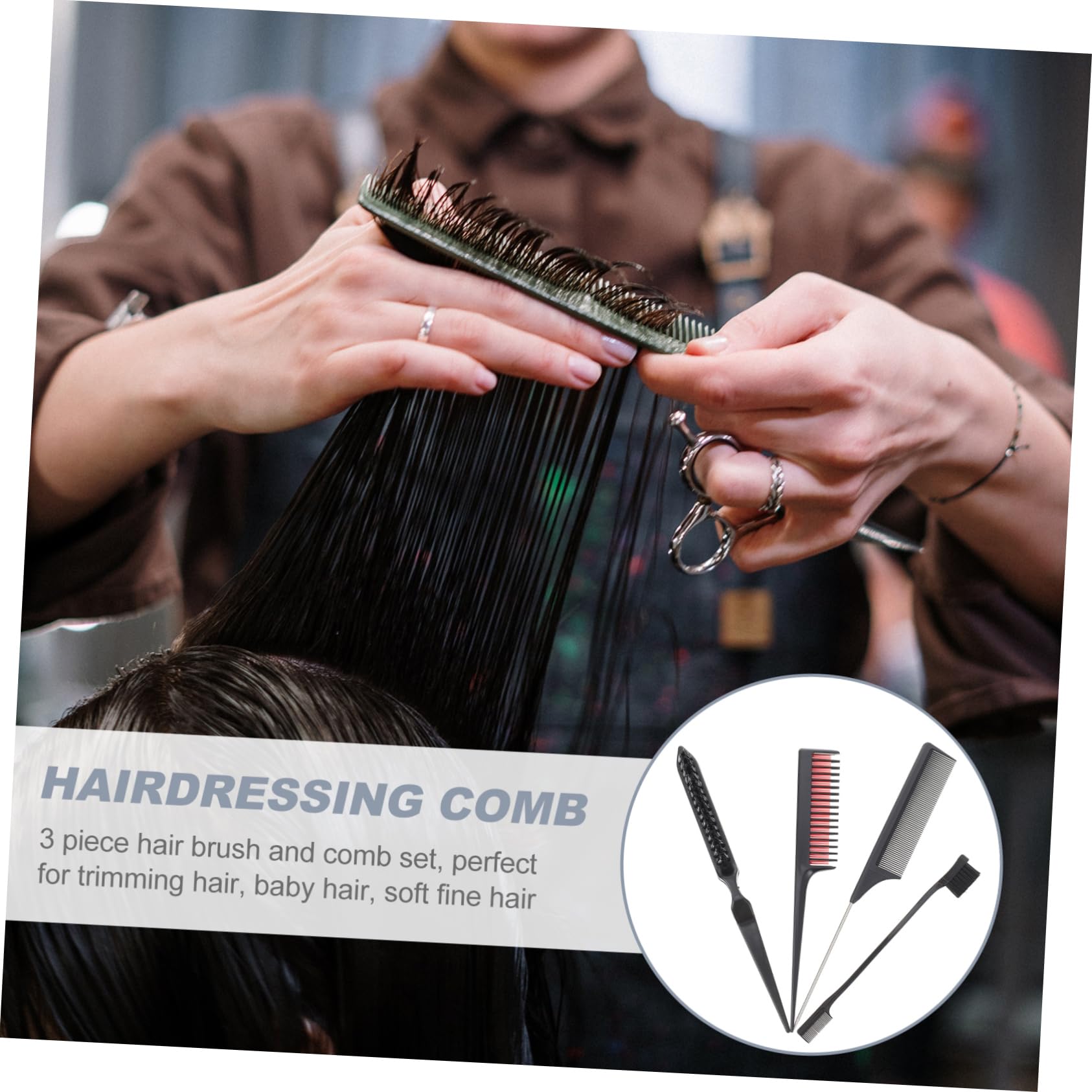 グレー ヘアスタイリングコーム Amazon | HAKIDZEL ヘアスタイリングコームセット ABS製耐変形ヘア