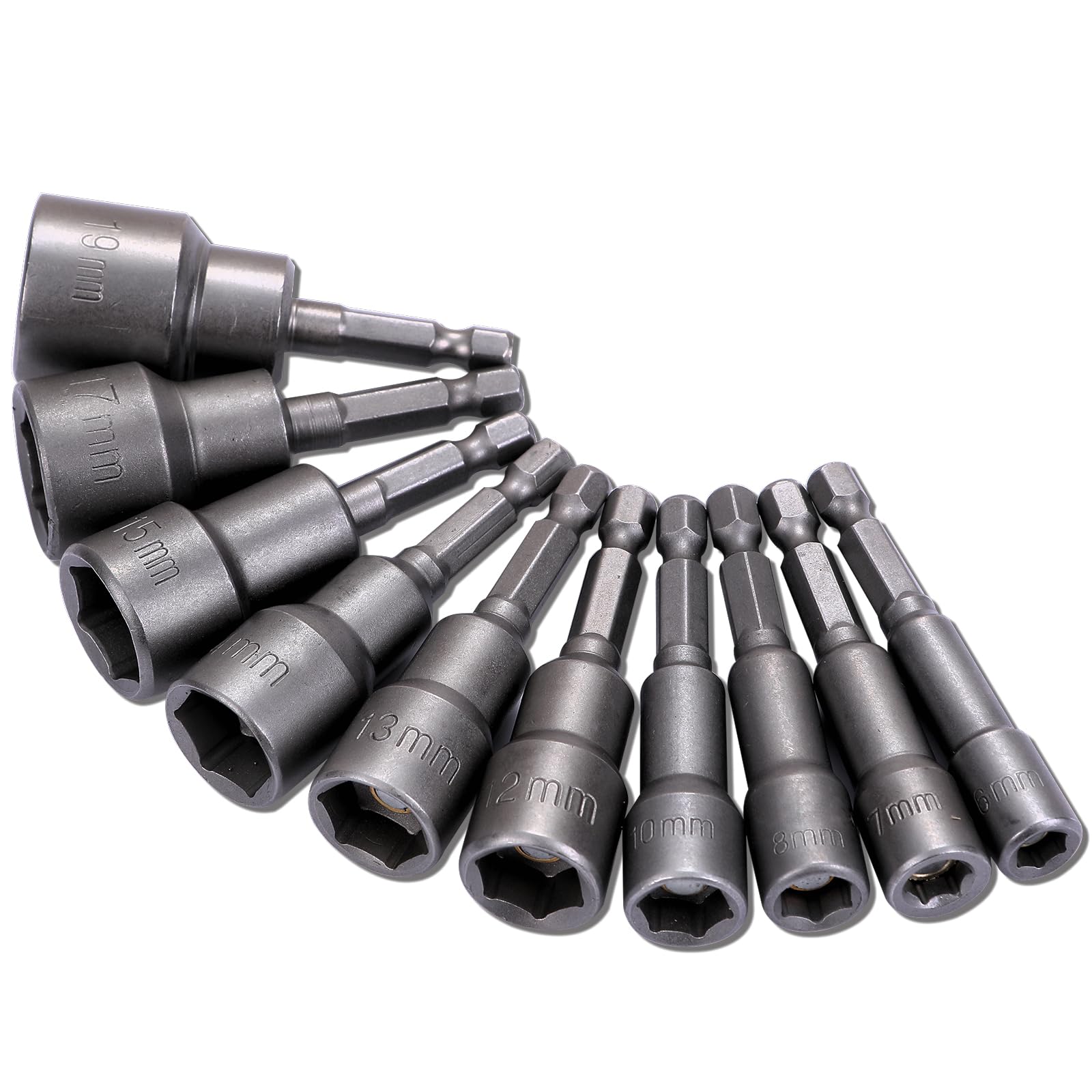 Amazon | CONTYU ソケット ビット セット 1/4 6.35 6角軸 ショート 10