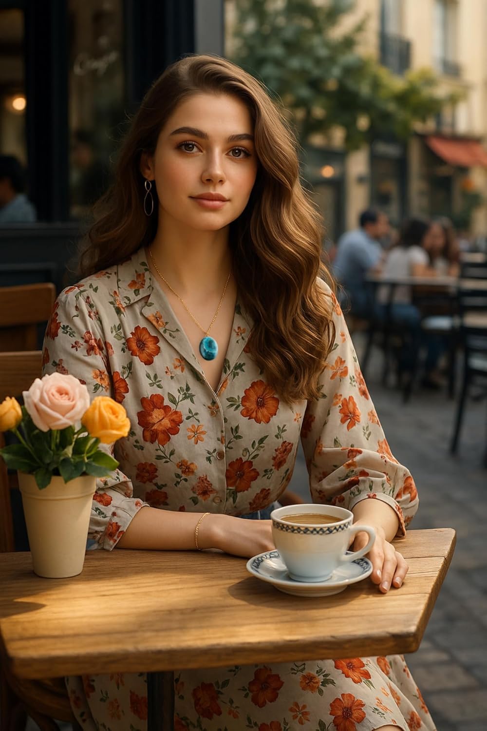 Natural Oval Cabochon Necklace for Women, 10-20 Carat Handmade Gemstone Pendant | Polished Stone, Adjustable 18 Inch Gold Plated Chain - Image 2