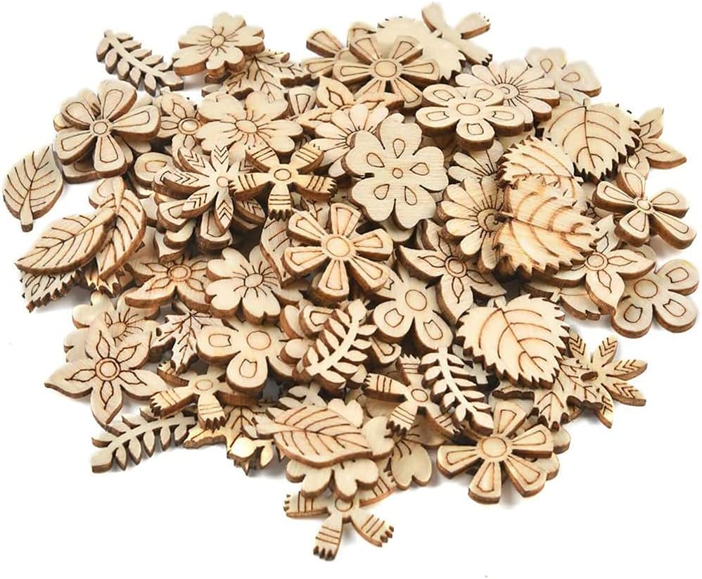 100 Tranches En Bois Naturel 20mm - DIY Créatif, Scrapbooking, Décoration Noël - SUPVOX