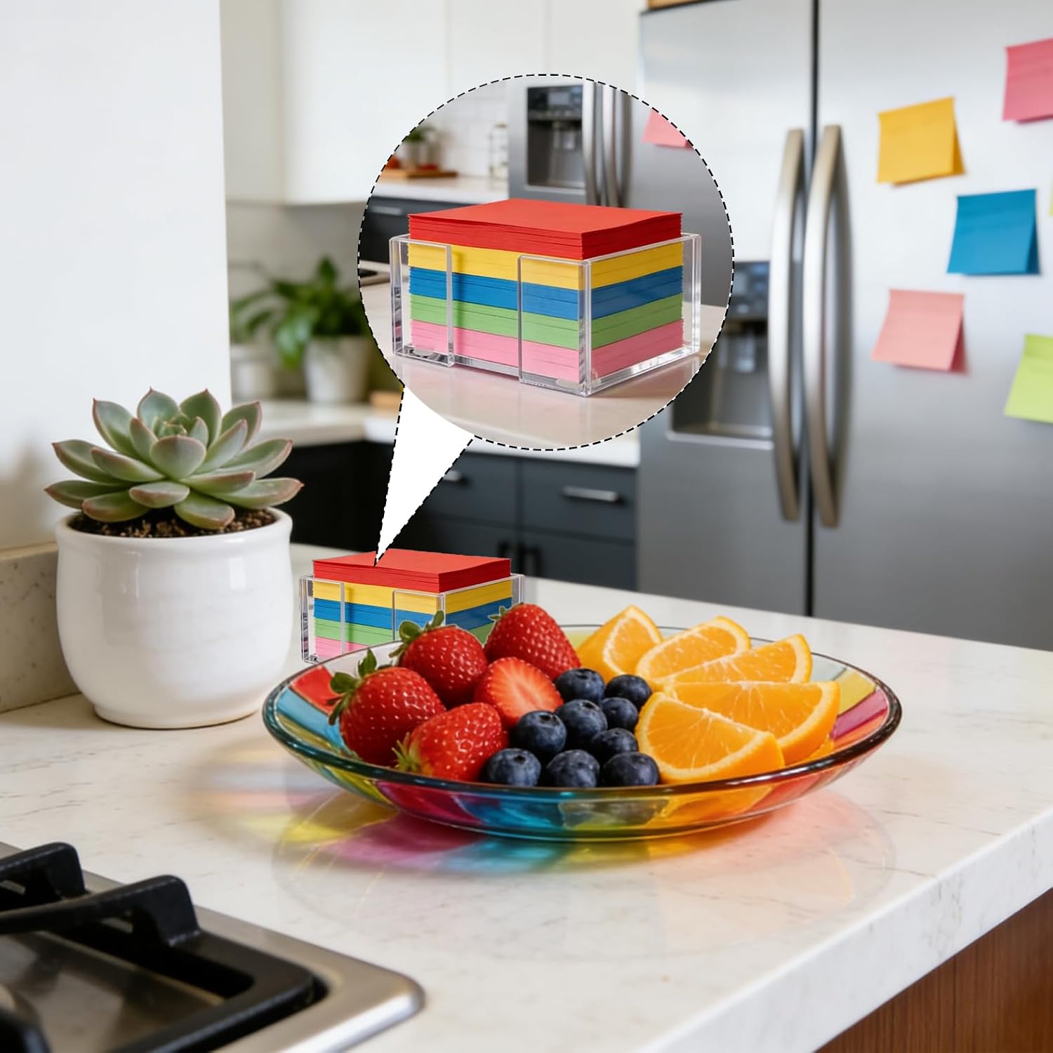 3 x 3 inch Acrylic Transparent Sticky Note Holder image 5