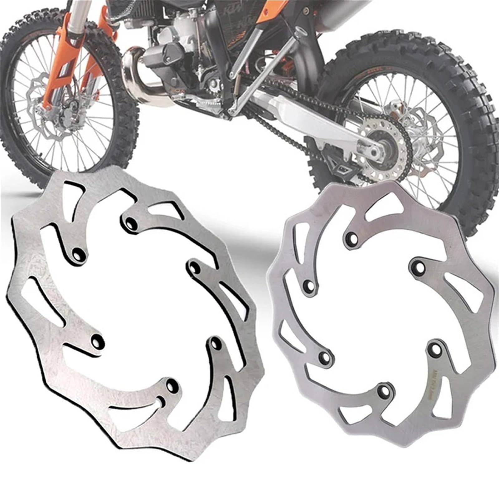 Dischi Freno Anteriore Dischi freno da 260/220 mm adatti per KTM TPi EXC 300 EXC-F 350 SX 125 SX-F 450 XC 200 400 XCF EXC 500 EXC-F 6D 1994-2022(After)