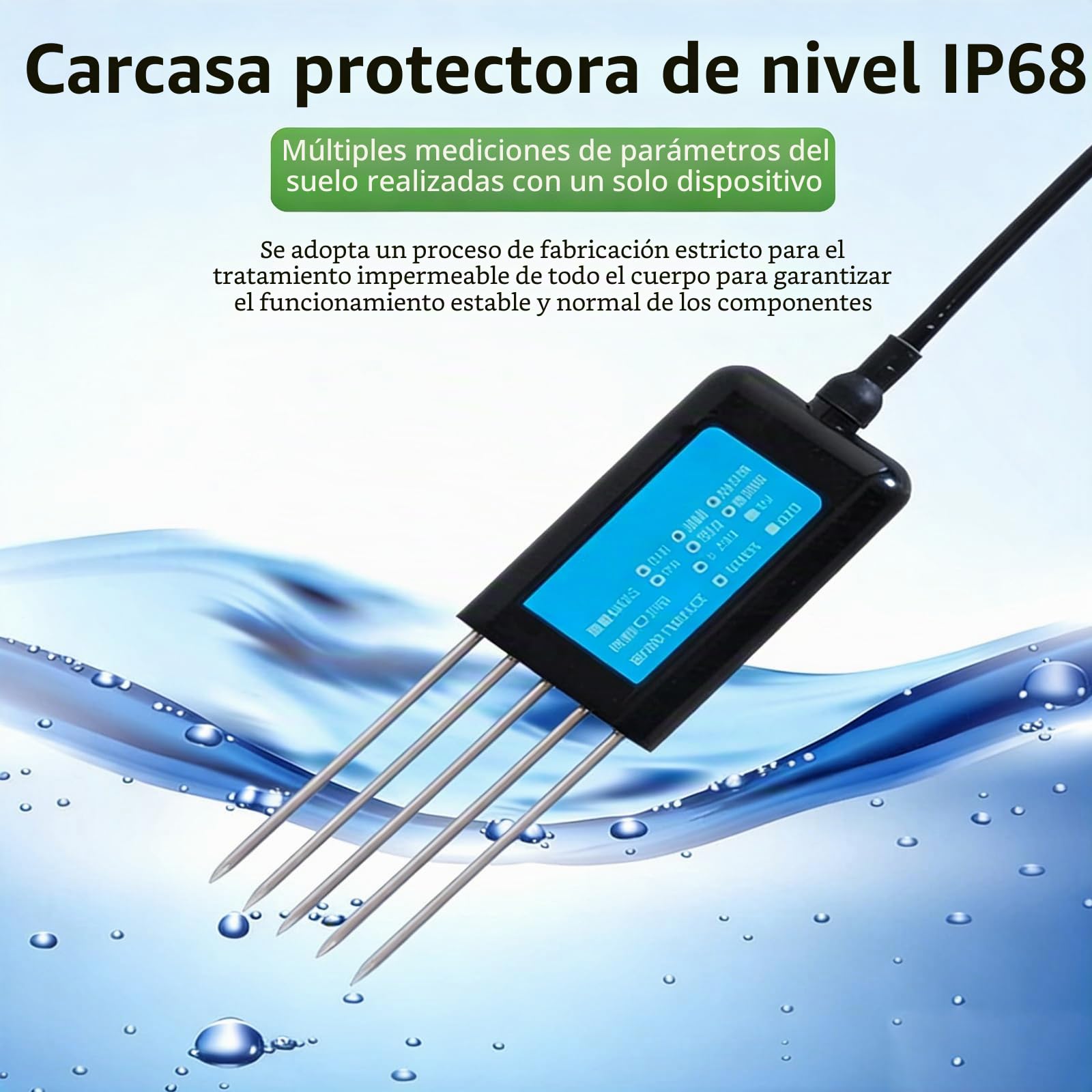 Analizador De Suelos, Medidor Digital Usb Para Análisis De Suelos, Medidor De Nitrógeno, Fósforo, Potasio, Npk, Ph, Humedad, Ec Para Aplicación Android, Prueba De Fertilidad Del Suelo Para Jardín