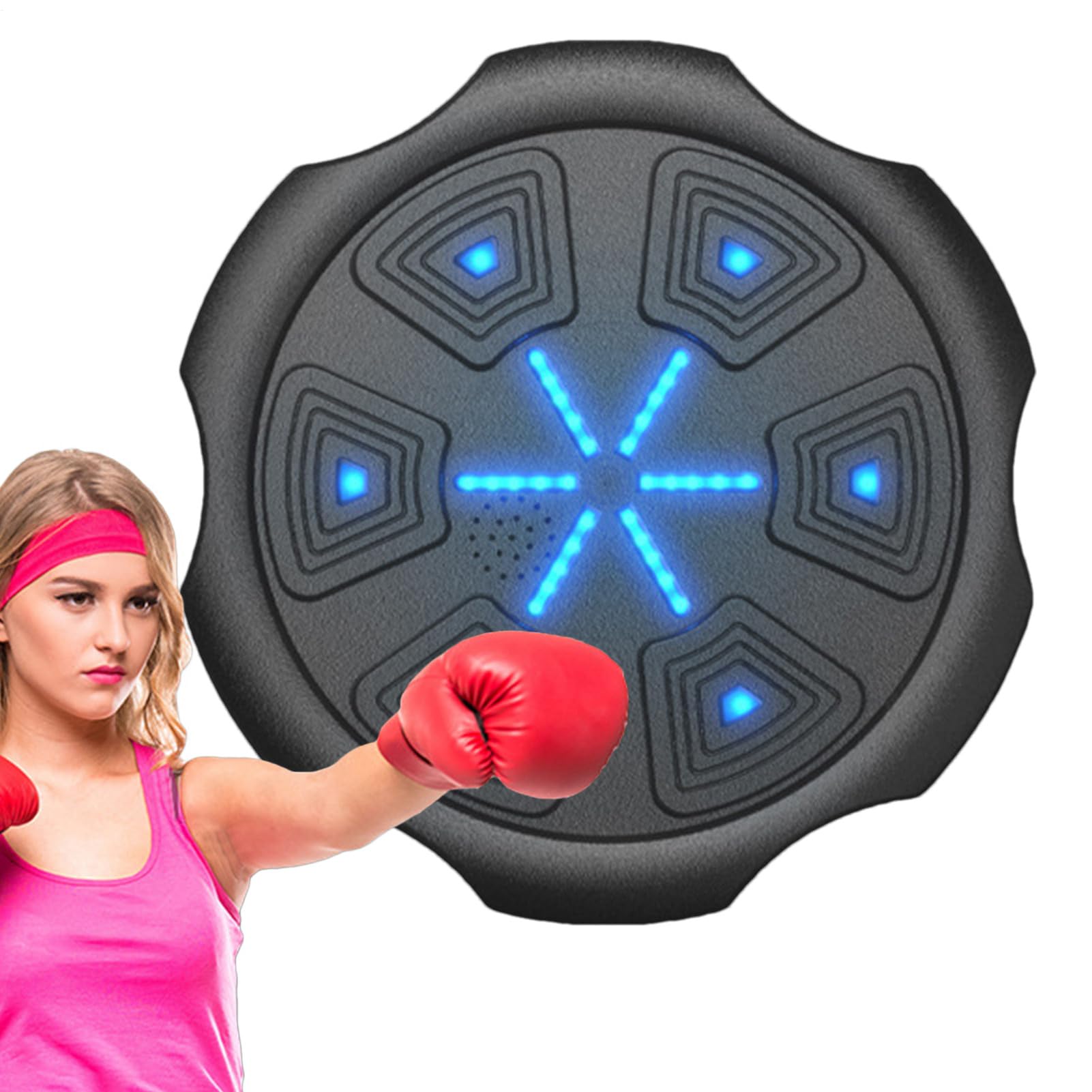 Macchina Da Boxe Musicale Pannelli Digitali Da Parete | Punching Ball Elettronico Musicale Pannelli Da Pugni Ricaricabile 2000mAh Per Adulti Allenamento Concentrazione