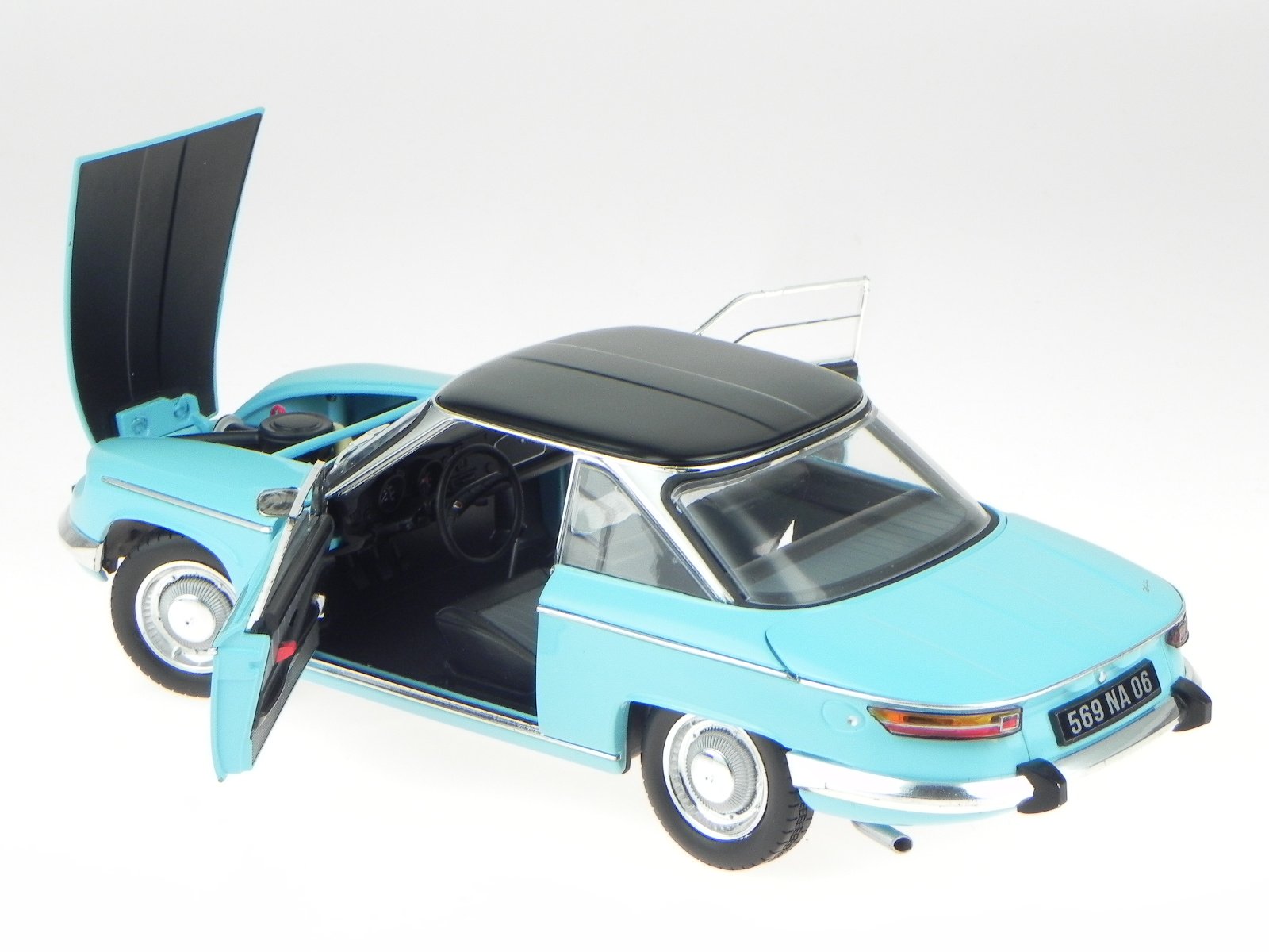 Panhard 24 CT 1964 tolede blau + schwarz Modellauto 184501 Norev 1