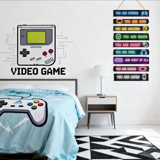 Decoración de Pared Gamer 9 Piezas para Niños miniatura 5