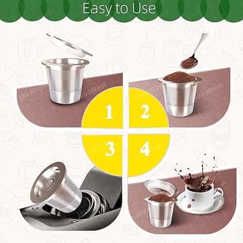Miniatura 5 de Tazas K reutilizables para Keurig 1.0, cápsulas de café reutilizables de acero inoxidable para Keurig, cápsulas reutilizables Keurig, filtro de café