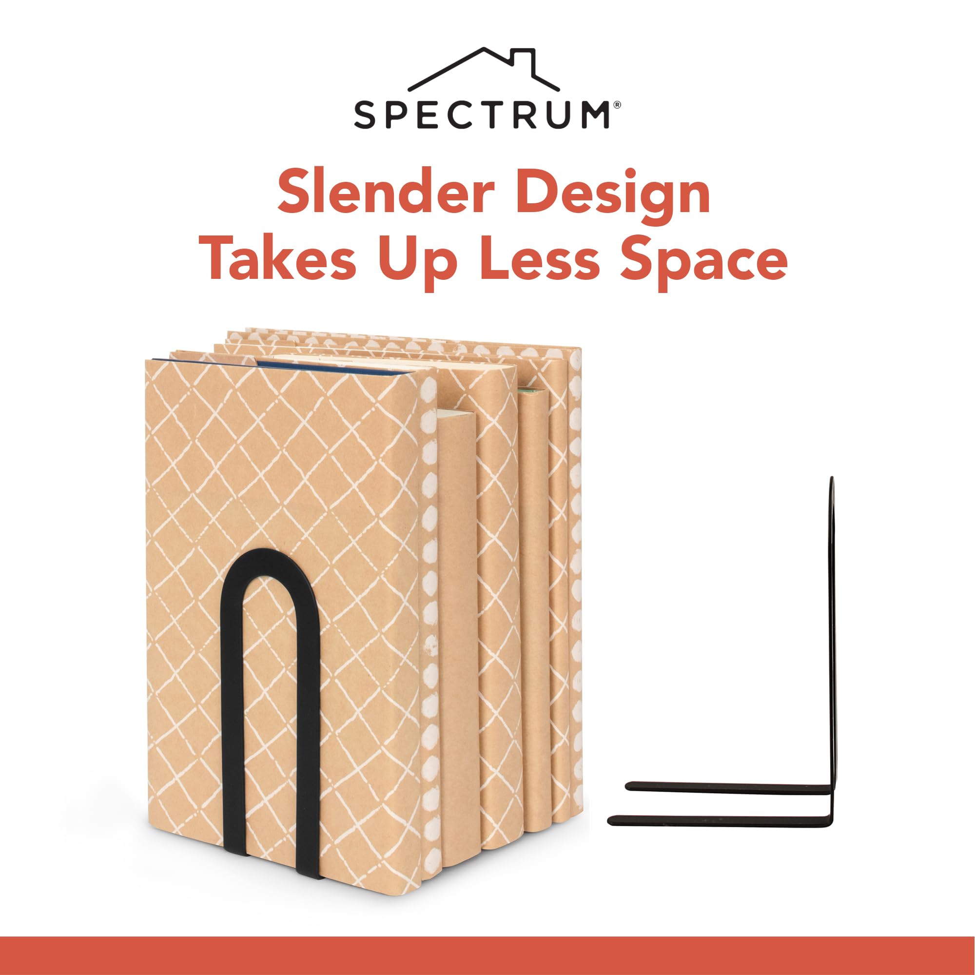 Spectrum Diversified 10310 Elements Bookends, Small, Black 2