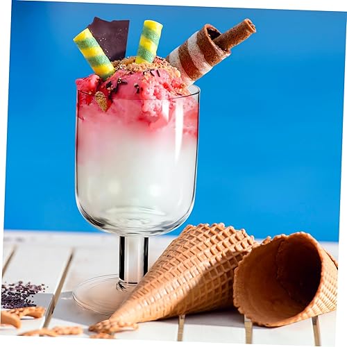 Vista 9 de DECHOUS Copas de agua Postre Shot Cups Mini Trifle Bowls Copa de cáliz de vino Taza de cáliz Taza de pastel de suciedad Copas de Sundae Vasos