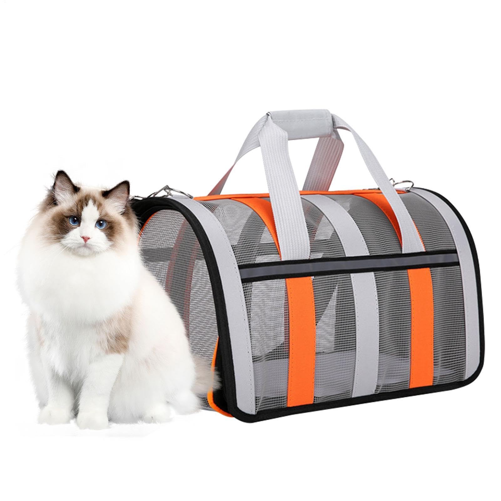 Trasportino portatile per animali domestici, borsa per animali domestici | Borsa da trasporto per animali dal design unico con cerniera per viaggi